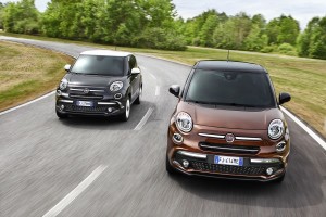 Fiat 500L braun bronze und schwarz von vorne Dach schwarz und weiss Glasdach Panoramadach